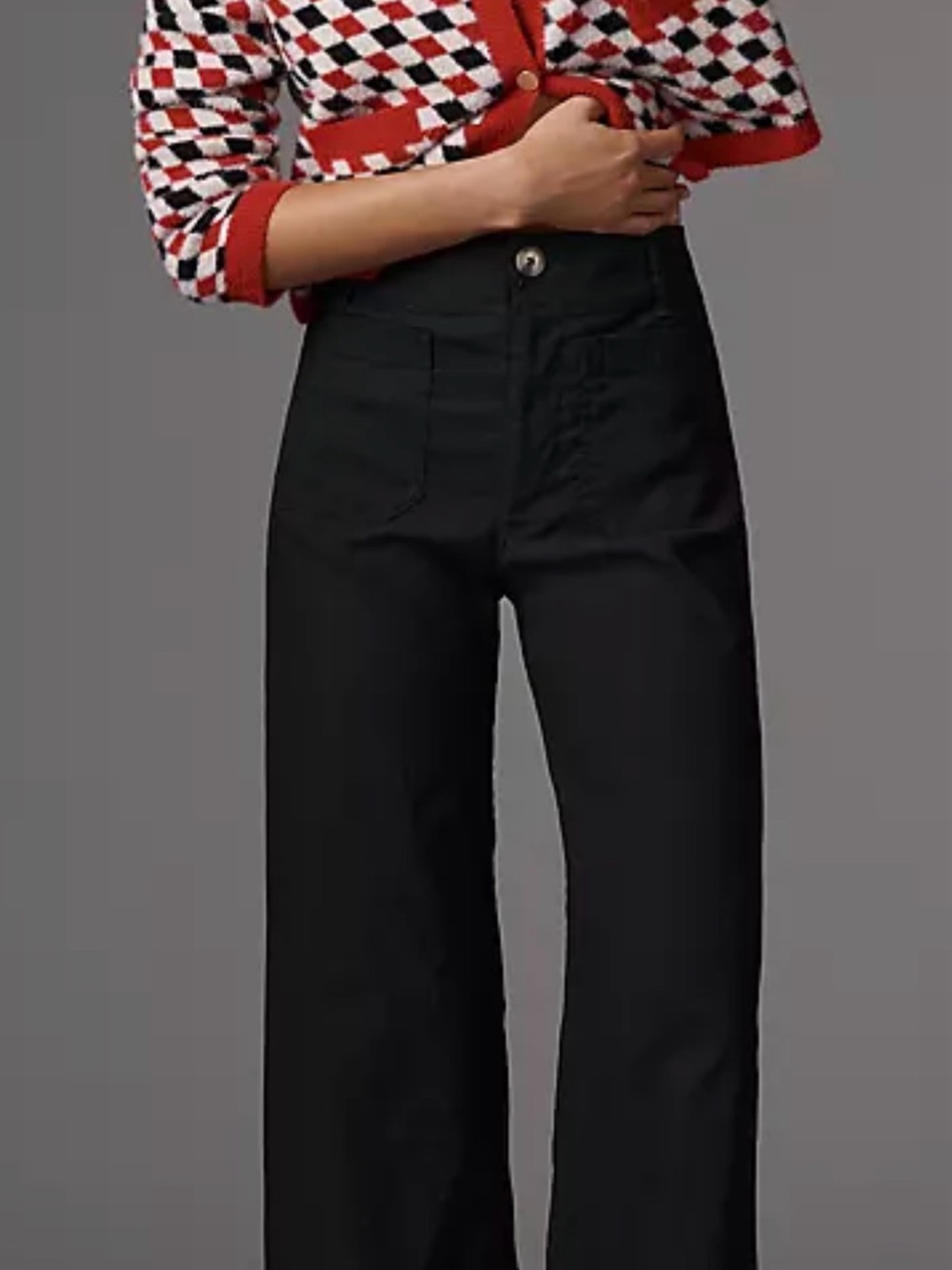 Maeve for Anthropologie Crop High-Rise Wide-Leg Pants